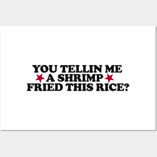 You Tellin Me a Shrimp Fried This Rice? Funny Sarcastic Meme Y2k Posters and Art